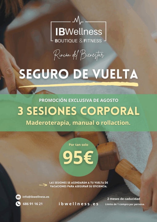 Seguro de vuelta - 3 sesiones corporales