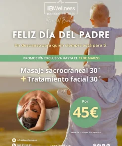 Regalo día del padre - Masaje sacrocraneal 30´+ Tratamiento facial 30´